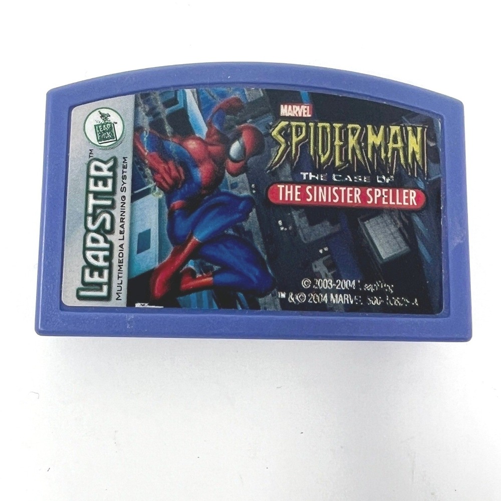 LeapFrog Leapster SpiderMan The Case of the Sinister Speller Game Cartridge 2004